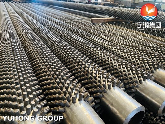 خرید ASTM A213 T9 لوله بدون درز از فلز آلیاژ با SS409 استود، لوله پر شده ((لوله پین)) ، بخاری آتش، کاربرد کوره online manufacture