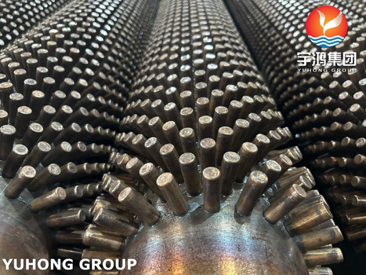 Buy ASME SA213 T9 Alloy Steel Studded Tube For Boilers Furnaces online manufacture