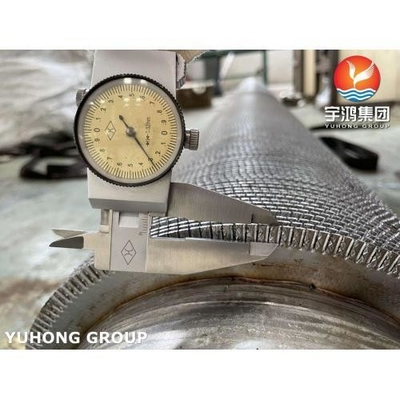 kupować Rurka spawalniająca z płetwami, typu ząbkowego, spiralnego ząbkowego, rury bazowej ASTM A312 TP347 z materiałem SS409 online manufacture