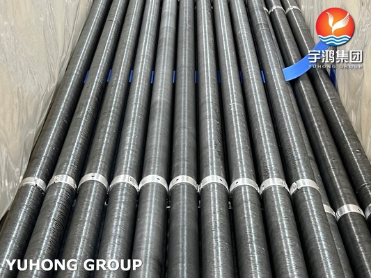 Buy Embedded G Fin Tube , Carbon Steel ASTM A179 With ASTM B209 Al 1050 For Cooling Tower Application online manufacture