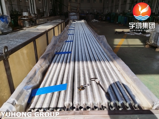Buy Heat Exchanger Air Cooled Embedded Fin Tube Pipe ASTM A213 T5 Aluminium Strip Al1060 online manufacture