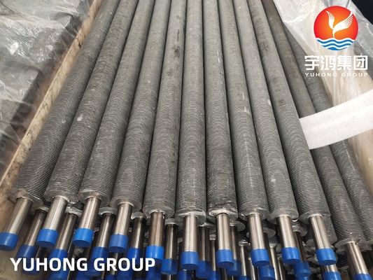 Buy Extruded Finned Tube ASME SA249 TP304 Fin Material AL 1060 online manufacture