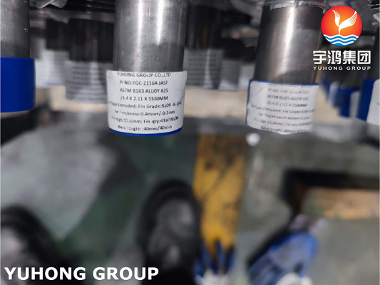 Buy ASTM B163 Alloy 825 N08825 Nickel Alloy Extruded Finned Tubes Suppliers With AL1060 Fins online manufacture