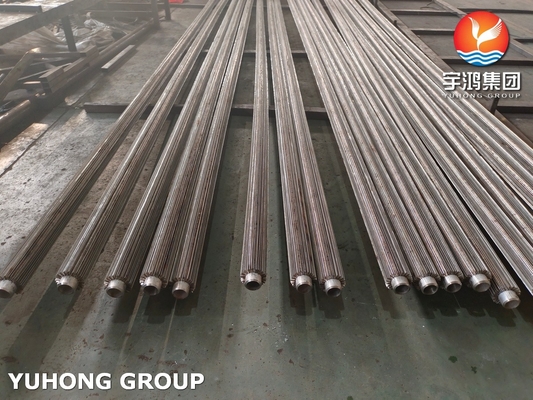 Buy TP316L A213 ASTM Longitudinal Welded Fin Tubes For Oil Coolers And Refrigeration Systems online manufacture