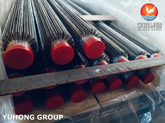 Buy TP316L ASTM A213 Longitudinal Finned Pipe With SS316L Fins For Oil Cooler online manufacture