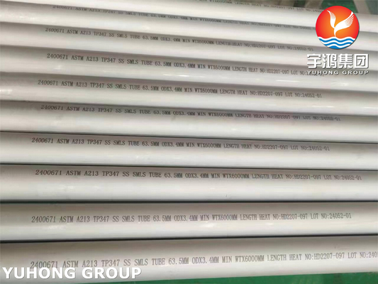 comprar Topo sin costura de acero inoxidable ASTM A213 TP347 para aplicaciones en intercambiadores de calor online manufacture