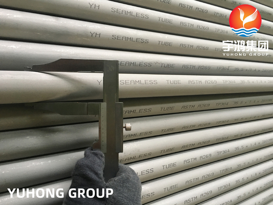 Beli ASTM A269 TP304 Stainless Steel Heat Exchanger Tube Untuk Industri Kimia online manufacture