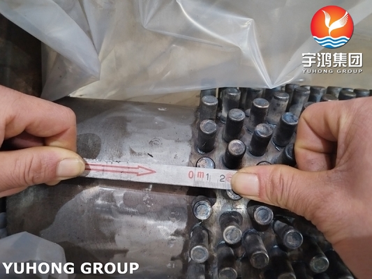 A106 Gr.B ASTM Studded Pipes With CS Fins For Air Cooler And Steam Generator