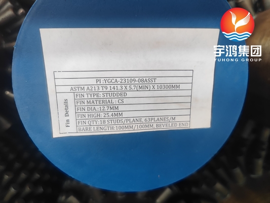 Heat Exchanger Studded Tubes ASTM A213 T9 Alloy Seamless Tube