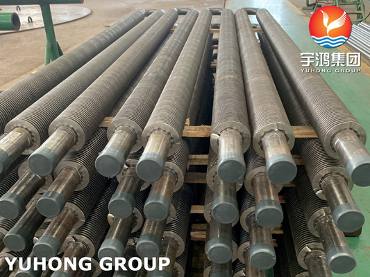 U Bend HFW Tubos de aleta ASTM A106 Gr B Tubos de acero al carbono Aletados para economizadores