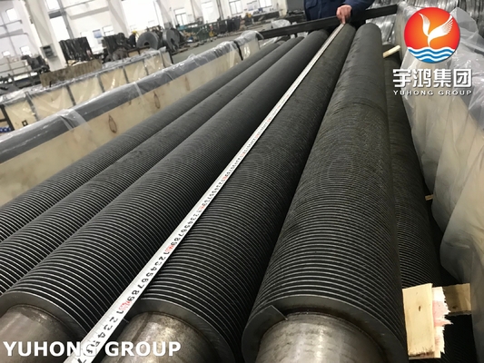 Solid Welded Helical Fin Tube ASTM A213 T9 For Air Cooler