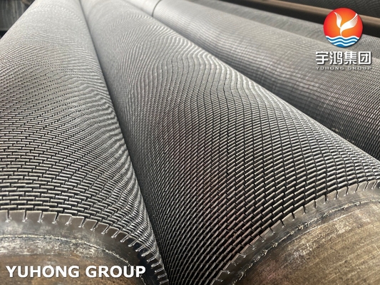 Serrated Spiral High Frequency Welding Finned Tube ASTM A312 TP347 For Heat Exchanger