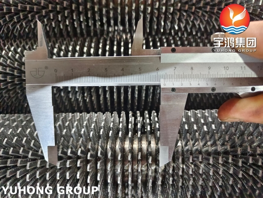 High Frequency Welding Fin Tube Serrated ASTM A192 CS Fin For Furnace