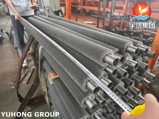 Economizer Serrated Finned Tubes ASME SA192 Carbon Steel Base Tube And CS Fins