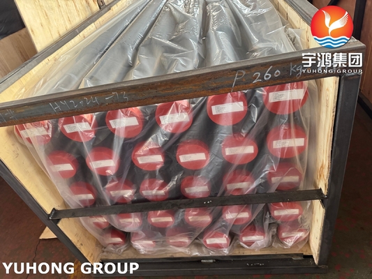 SA335 P11 ASME Alloy Steel HFW Serrated Finned Pipe With Gr.11 Fin For Heater Coil
