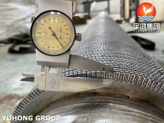 ASTM A312 TP347H Serrated Fin Tube For Transformer Oil Cooler And Recuperator