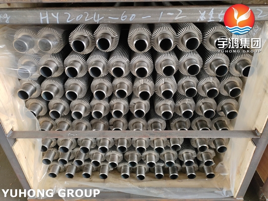 ASTM A213 TP316 Serrated HFW Spiral Finned Tube With Stainless Steel Fins For Heaters