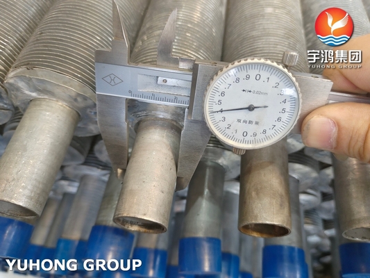 Air Cooler Stainless Steel Extruded Fin Pipe ASTM A269 TP304 With Al1060