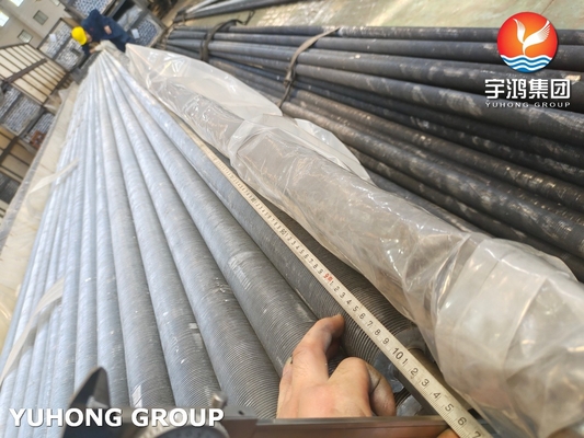 A269 TP304 Extruded Finned Tubes For Cooling Tower And Condenser