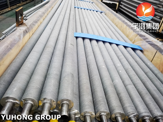 0.4mm Fin Thickness Extruded Fin Tube ASTM A179 Aluminium Strip Al1060 For Air Cooler