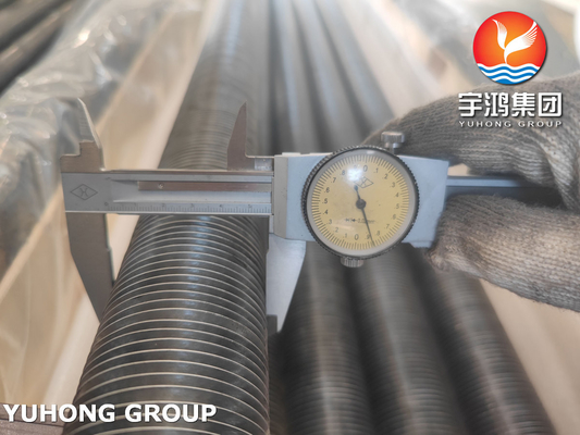 Air Cooler ASTM A179 Carbon Steel L Type Wound Fin Tube OD 25.4mm