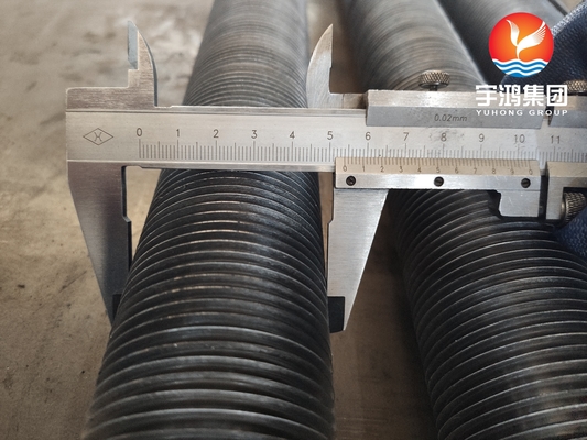 L Type Wound Finned Pipe Carbon Steel ASTM A179 Base Tube With Aluminum Fins