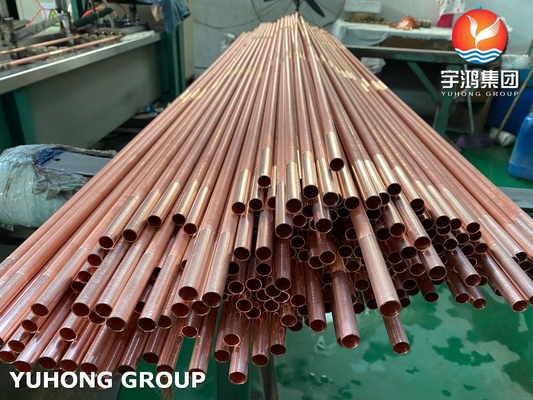 Copper Alloy Steel B111 C70600-O61 Spiral Fin Tube For Chiller And Air Cooler