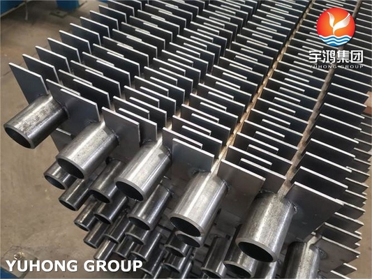 Thép liền mạch vuông ASME SA270 TP316L Tube Fins H loại hệ thống truyền nhiệt Economizer