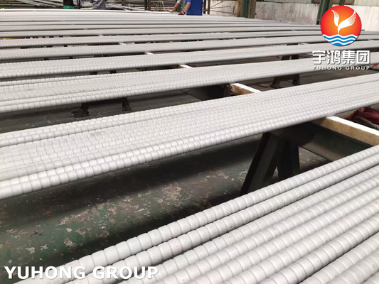 Stainless Steel Corrugated Tube ASTM A213 TP304 , Enhanced Heat Transfer In Heat Exchanger