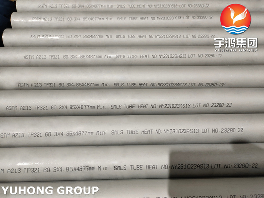 1/2-98 Inch ASTM A213 TP321 Stainless Steel Heat Exchanger Tube In Power Generation